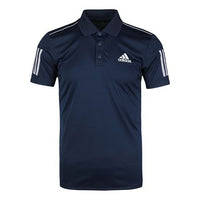 adidas Club 3STR Polo Tennis Sports Polo Shirt Navy Blue DU0850