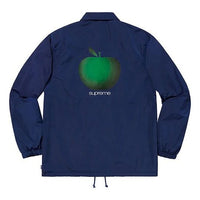 Supreme SS19 Apple Coaches Jacket Coach Unisex Navy Blue SUP-SS19-10016