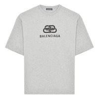 Balenciaga Interlocked BB Regular Fit T-shirt 'Grey' 578139TGV751300