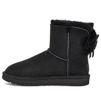 (WMNS) UGG Classic Dudble Bow Mini Snow Boots Black 1103652-BLK