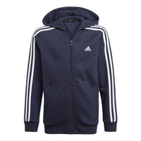 (GS) adidas Essentials 3-Stripes Hoodie Asia Sizing 'Blue White' GQ8902