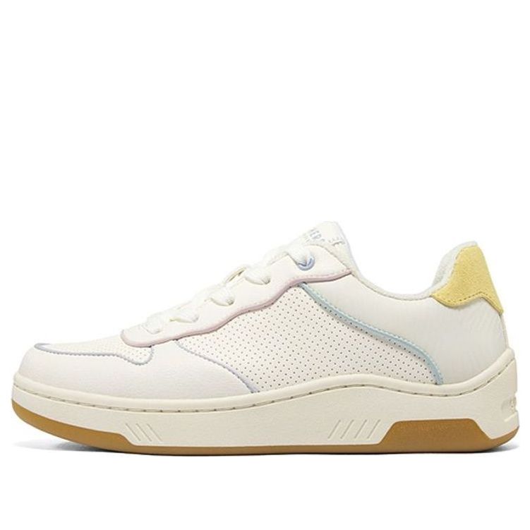 (WMNS) Skechers Upbeats 'White Yellow Blue' 155606-WMLT