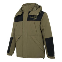 New Balance Windproof Hooded Down Jacket Asia Sizing 'Military Green' AMJ24377-DMO