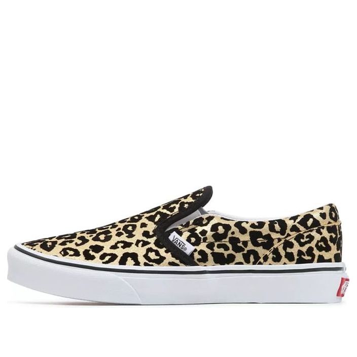Vans Classic Slip-On Flocked Leopard 'Black Yellow' VN0A4UH8ABS