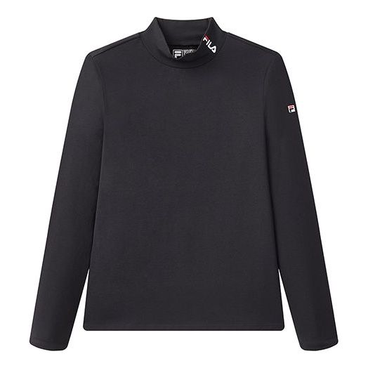 (WMNS) FILA Slim Fit Sports Long Sleeves Top 'Black' F11W048204F-NV