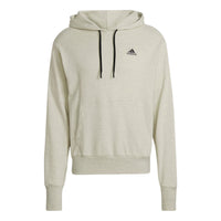 Men's adidas Botandye Solid Color Logo Loose Athleisure Casual Sports Pullover Light Khaki HF4500