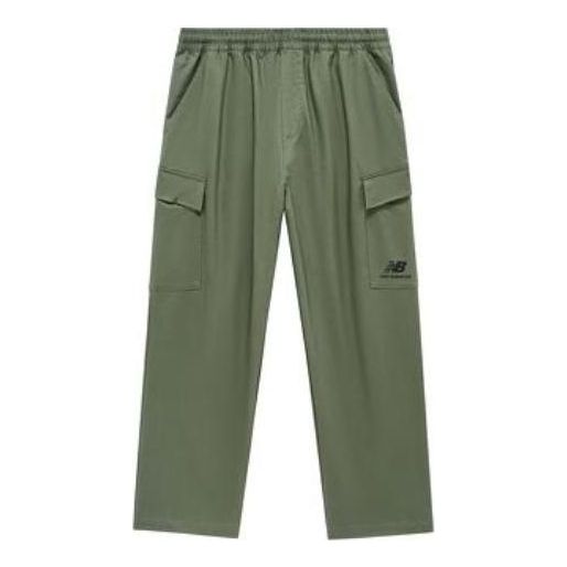 New Balance Logo Cargo Pants Asia Sizing 'Olive Green' AMP31333-DON
