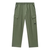 New Balance Logo Cargo Pants Asia Sizing 'Olive Green' AMP31333-DON