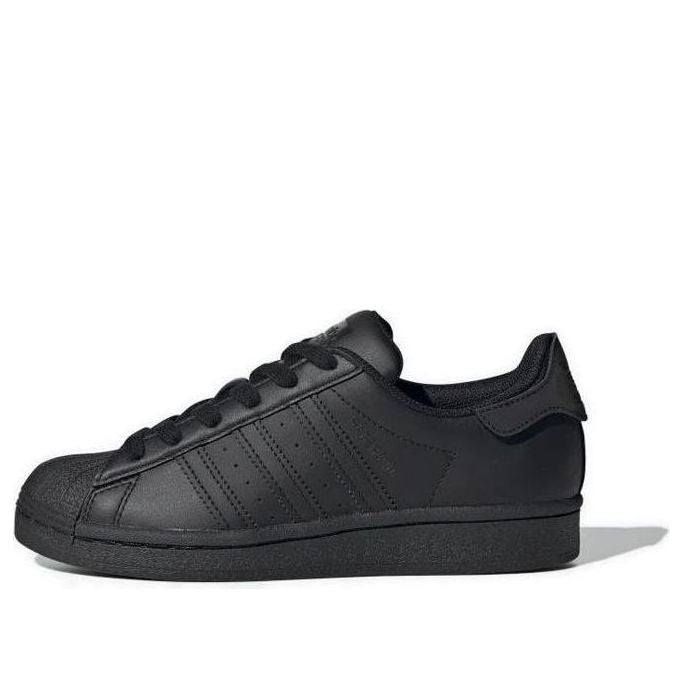 (GS) adidas Superstar J 'Triple Black' FV3702