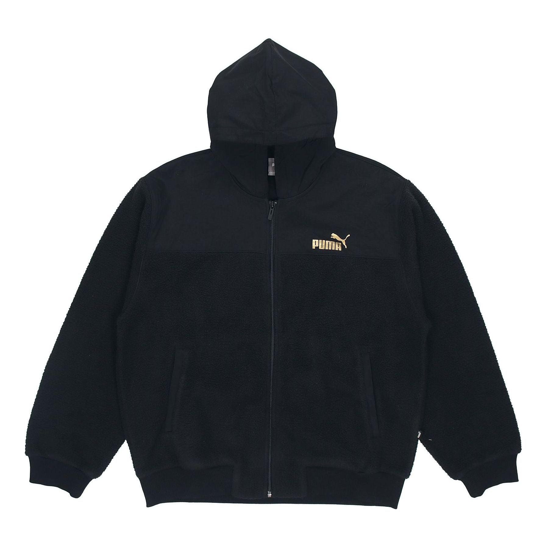 PUMA lamb's wool Stay Warm hooded Logo Jacket Black 848253-01