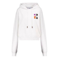 Off-White SS21 Gradient Arrow Printing hooded Pullover Casual Ordinary Version Unisex White OWBB016R21JER0010184