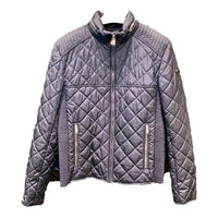 Men's PRADA Plaid Stand Collar Jacket Blue SGH036-Q04-F0008