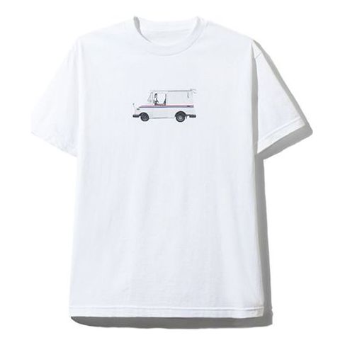ASSC Car Pattern Short Sleeve Unisex White ASST349
