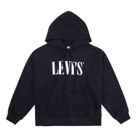(WMNS) Levi's Loose Casual Hoodie 'Black' 85280-0016