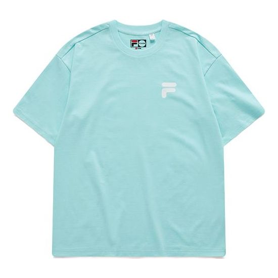 FILA FUSION Casual Sports Round Neck Short Sleeve Couple Style Pink Green T11U126110F-TQ