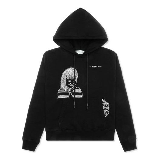 Men's Off-White Small Character Printing Black OMBB034S20E300091001