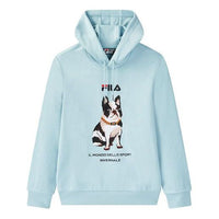 Men's FILA Sports Knit Hooded Long Sleeves Blue F11M048216F-LB