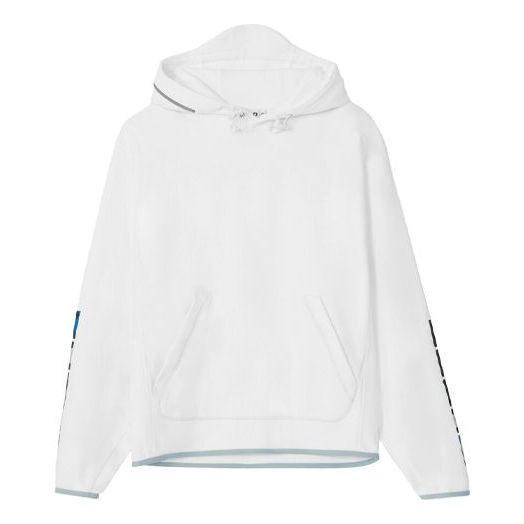 Men's KENZO Little X Printing hooded Pullover Casual White FB55SW5374MS-01