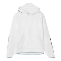 Men's KENZO Little X Printing hooded Pullover Casual White FB55SW5374MS-01
