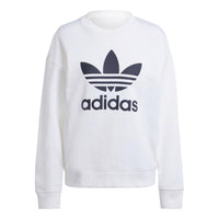 (WMNS) adidas Trefoil Crew Sweatshirt 'White' IK6476