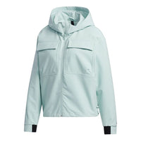 (WMNS) adidas Style Shell Jkt Casual Sports Hooded Jacket Light Blue GR3737
