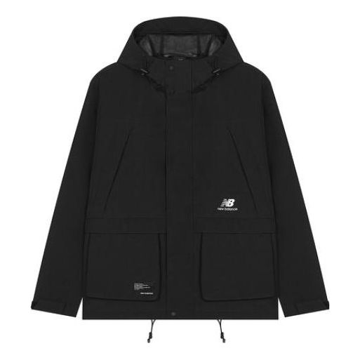 New Balance Woven Hooded Jacket Asia Sizing 'Black' AMJ23320-BK