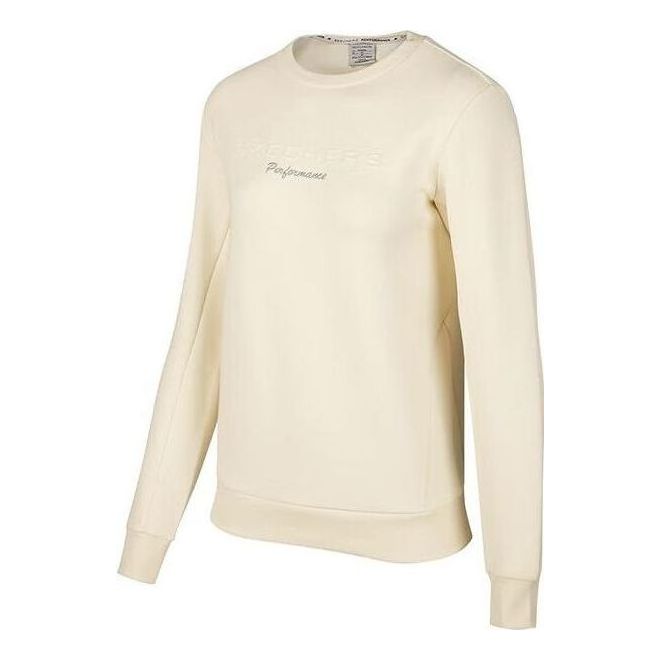 (WMNS) Skechers Long Sleeve Crew Sweater 'Beige' P423W017-02EP