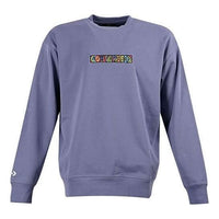 Converse Embroidered Workmark Fleece Crew Asia Sizing 'Purple' 10023777-A02