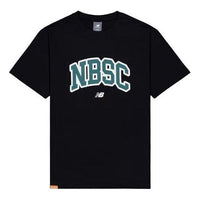 New Balance Big NBSC Graphic T-Shirt Asia Sizing 'Black Blue' AMT42322-BK