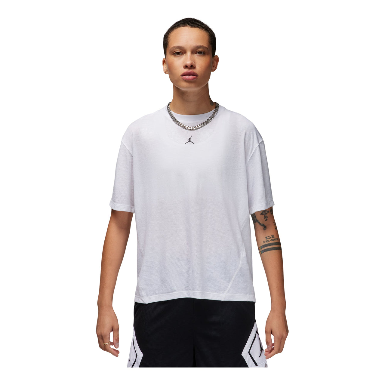 (WMNS) Air Jordan Sport Diamond T-Shirt Asia Sizing 'White' FN5117-100
