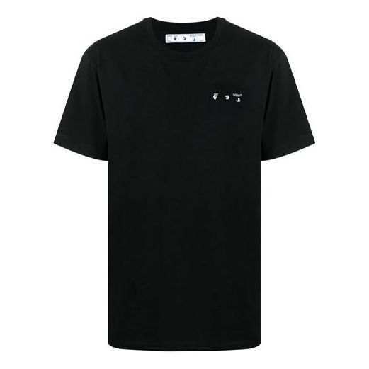 Off-White SS21 Logo Short Sleeve Ordinary Version Black OMAA027S21JER0041001