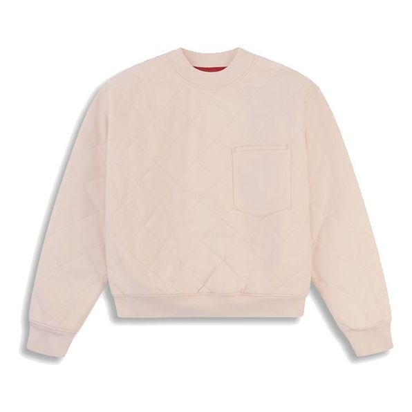 (WMNS) Levi's Pioneer Series Round-neck Swea Ivory A0149-0000