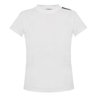 Balenciaga Casual Rose Short Sleeve White 571213TEVB69044