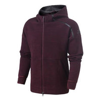 Men's adidas Sports Stylish Knit Jacket Red Brown DY5760
