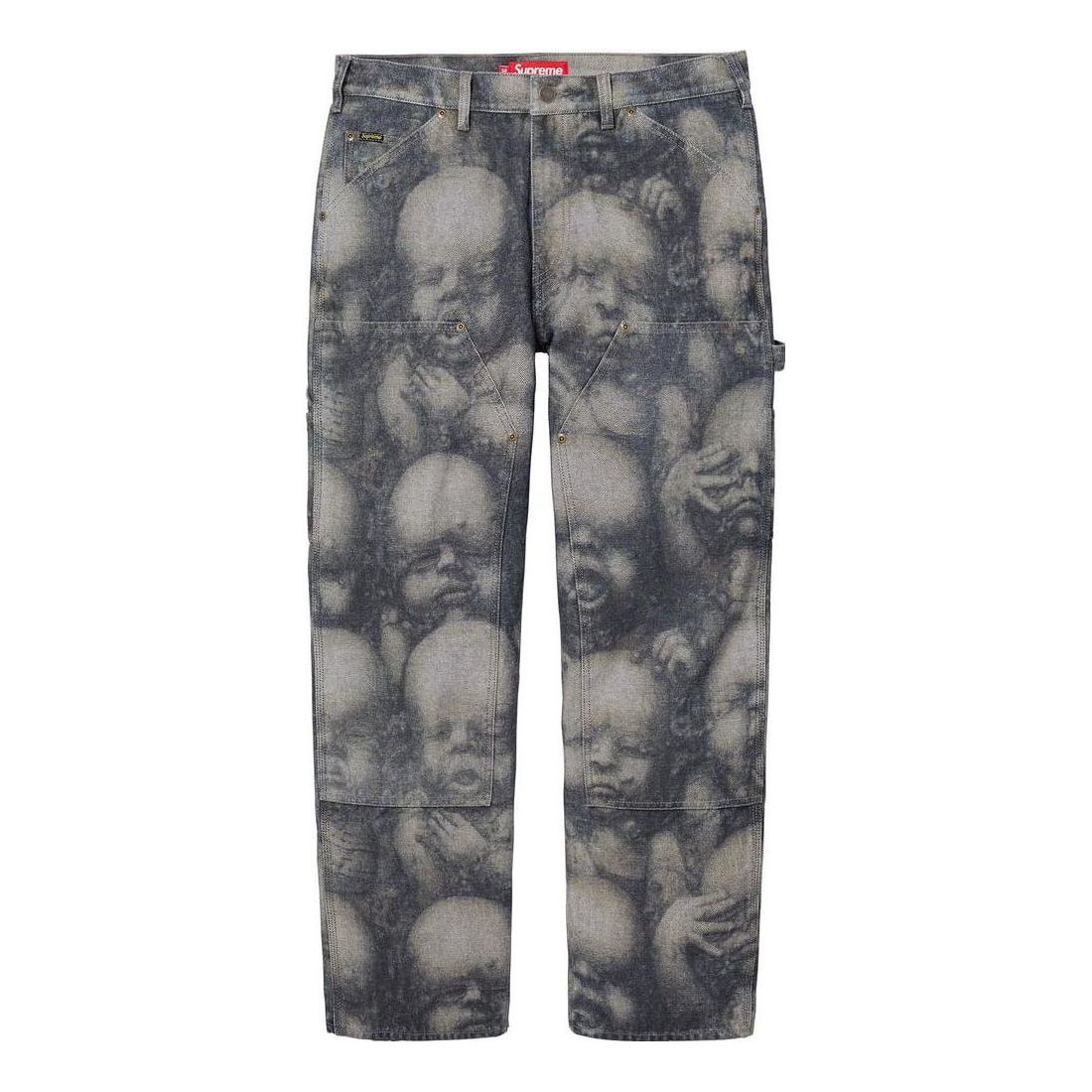 Supreme x H.R. GIGER FW23 Week8 Double Knee Pants 'Grey' SUP-FW23-144