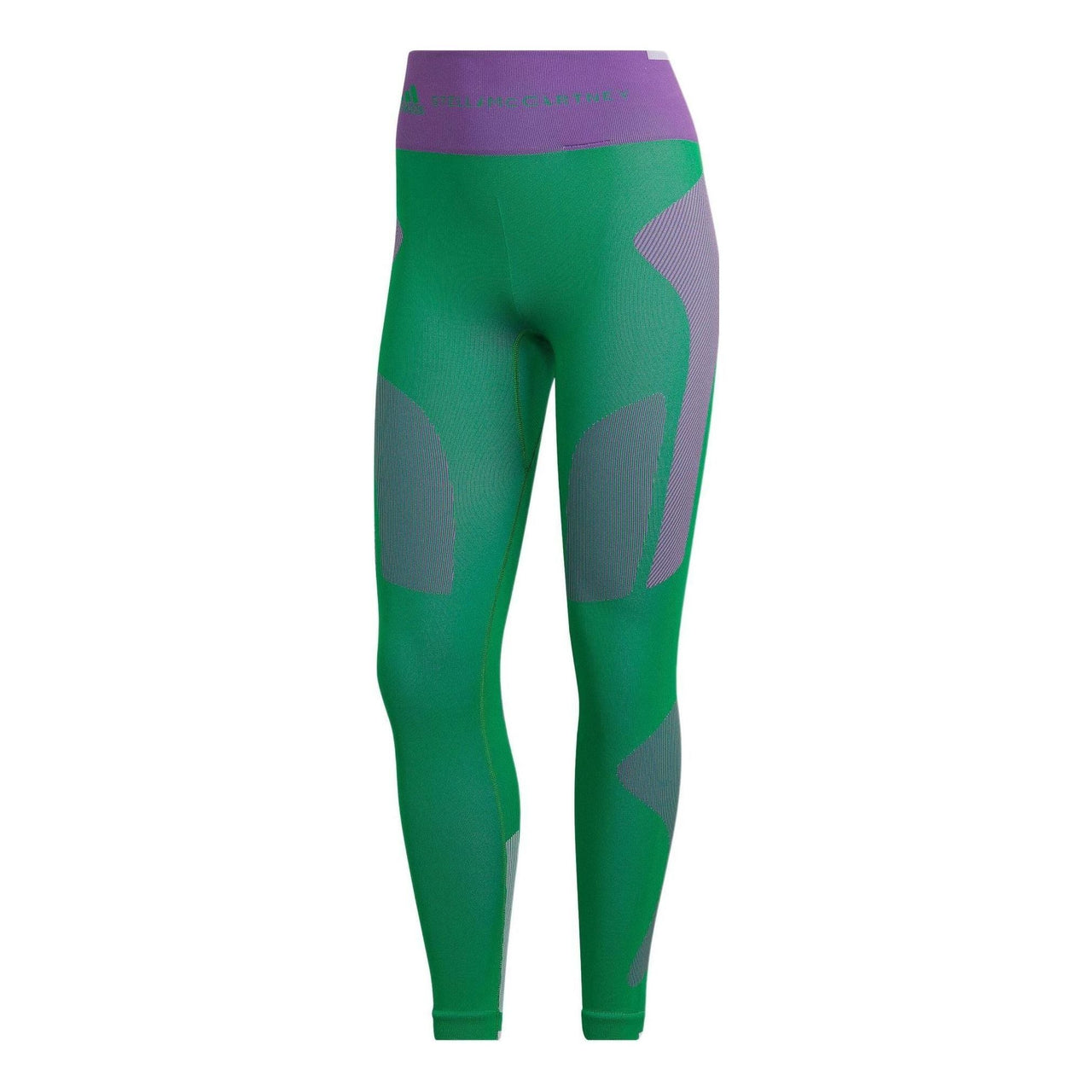 (WMNS) adidas by Stella McCartney TrueStrength Training Leggings Asia Sizing 'Green Purple' HI1944