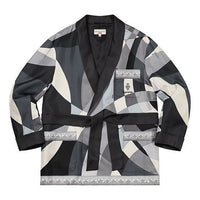 Supreme x Emilio Pucci Silk Smoking Jacket 'Black White Grey' SUP-SS21-788