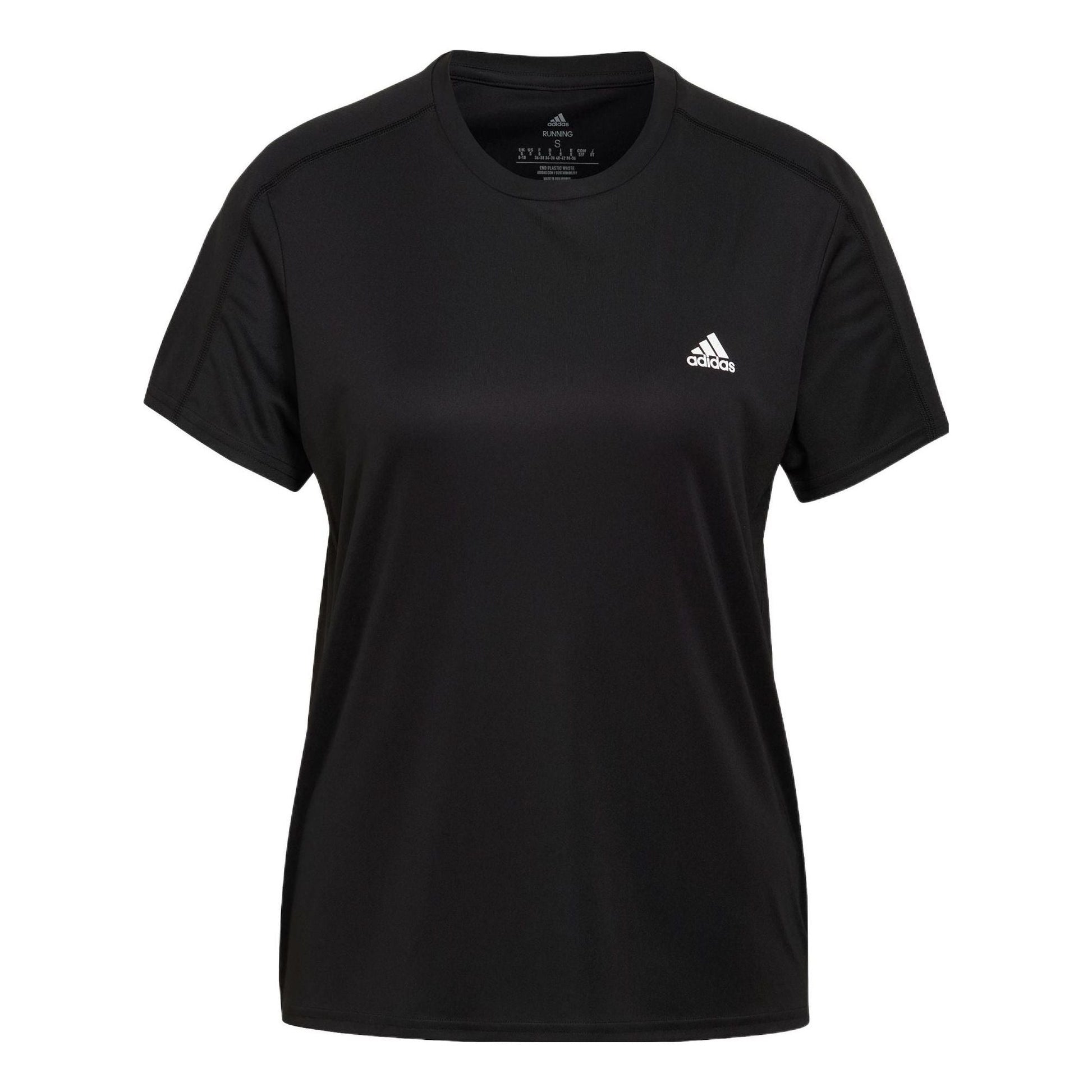 (WMNS) adidas Run It Running T-Shirt Asia Sizing 'Black' HL1455