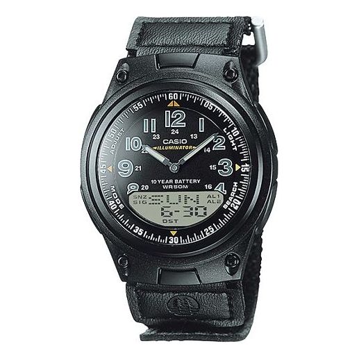CASIO STANDARD Series Waterproof Sports Men's Shockproof Mens Black Analog AW-80V-1BV