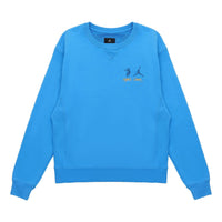 Air Jordan x union Crossover SS22 Logo Solid Color Sleeve Sports Round Neck Asia Edition Blue DJ9523-483