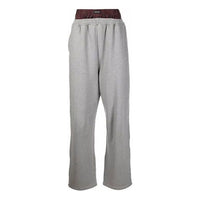 Balenciaga Trompe L'oeil Double Waistband Sweatpants 'Red Grey' 662627TKM366100