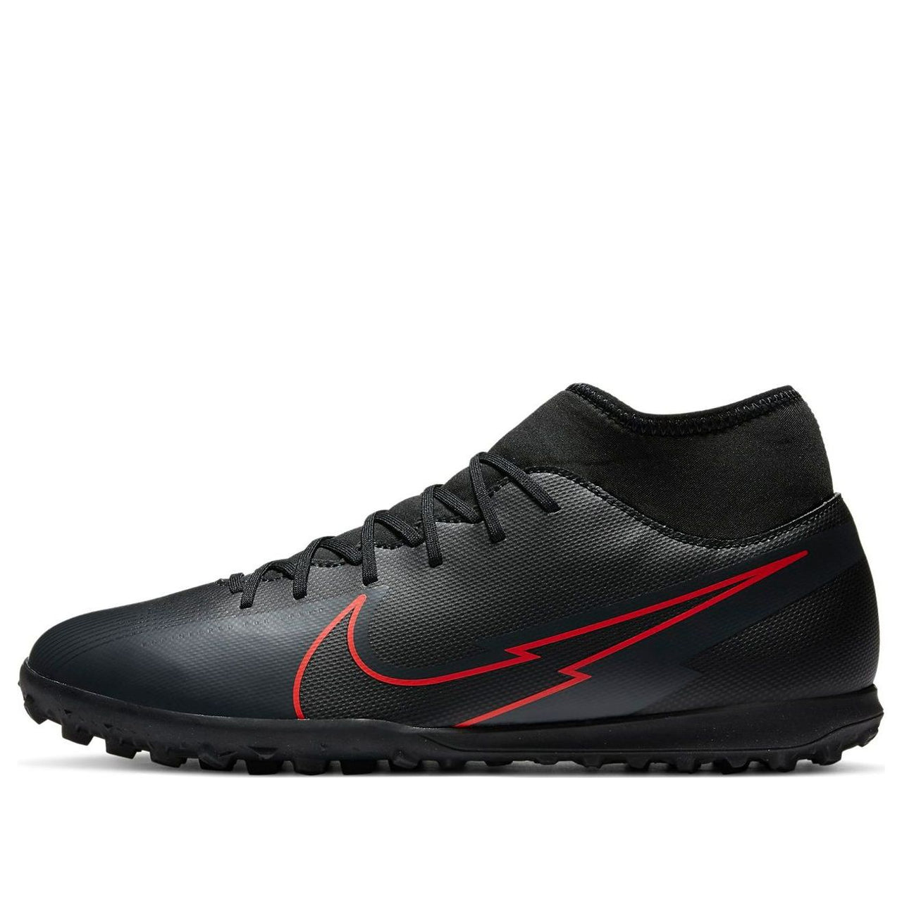 Nike Mercurial Superfly 7 Club TF Turf 'Black Red' AT7980-060