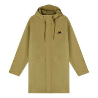 New Balance Casual Lifestyle Long Jacket Asia Sizing 'Olive Green' AMJ11337-BEI