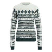 (WMNS) adidas Graphic Sweater Asia Sizing 'White Green' HG5795