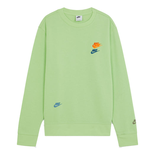 Nike Sportswear Sport Embroidered Logo Sports Round Neck Pullover 'Neon Green' DM8886-345