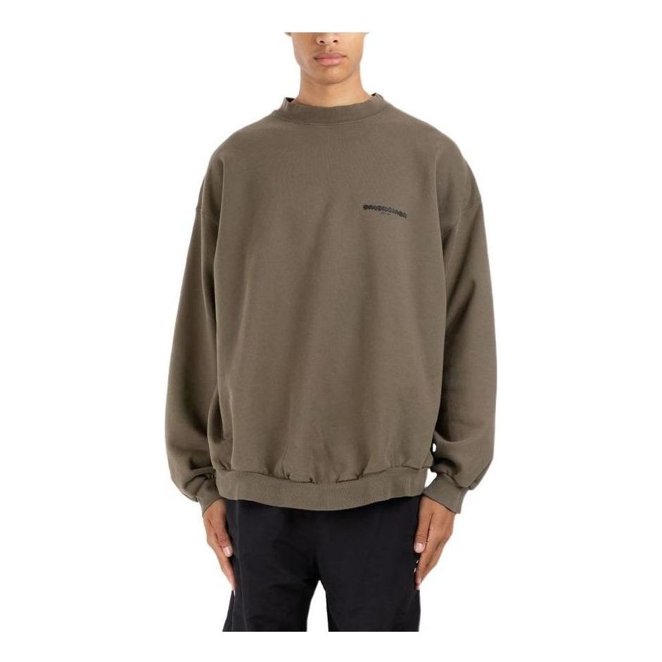 Balenciaga Strike 1917 Crewneck Sweater Oversized 'Khaki' 699212TMVH22930