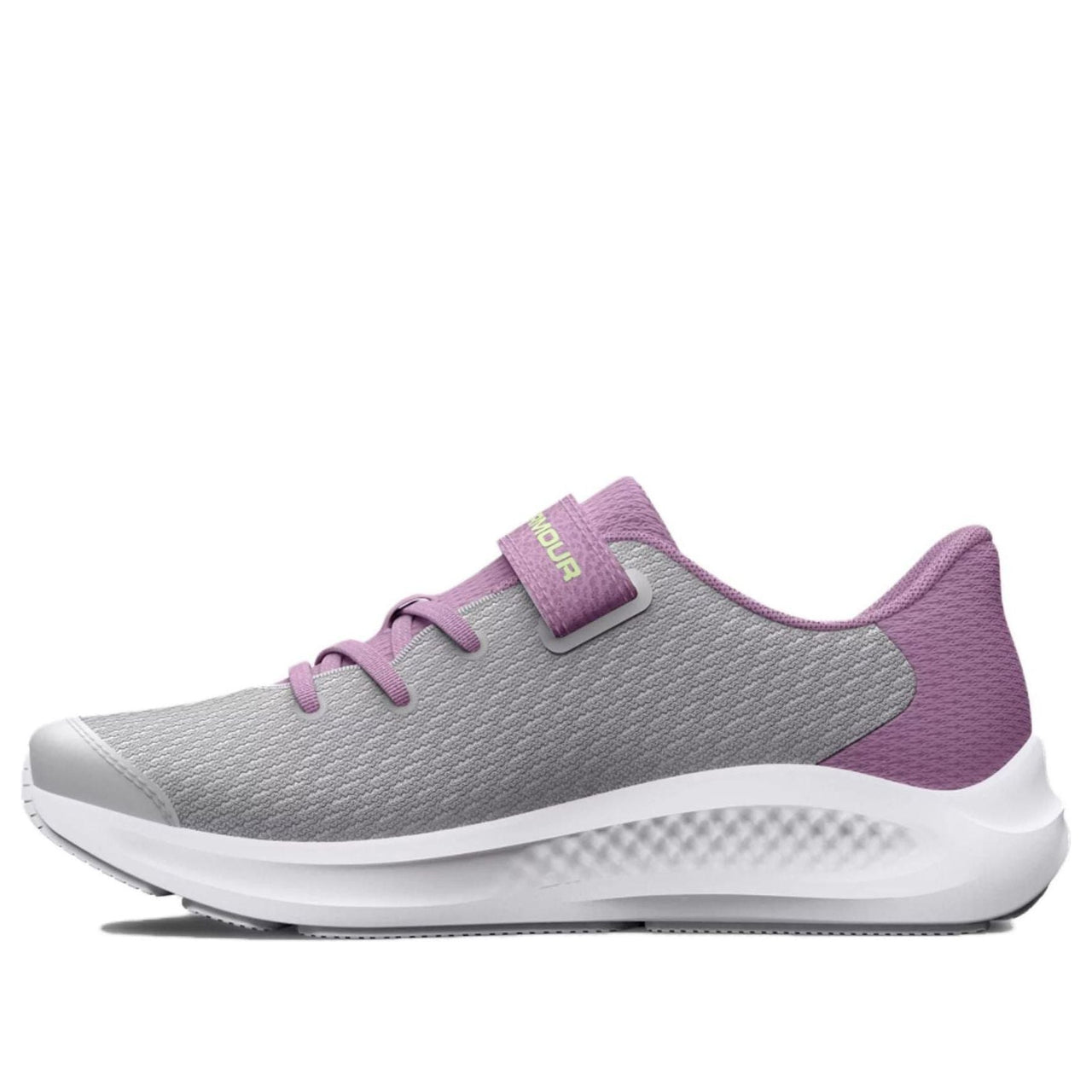 (PS) Under Armour Pursuit 3 AC 'Big Logo - Halo Grey Fresh Orchid' 3026714-100