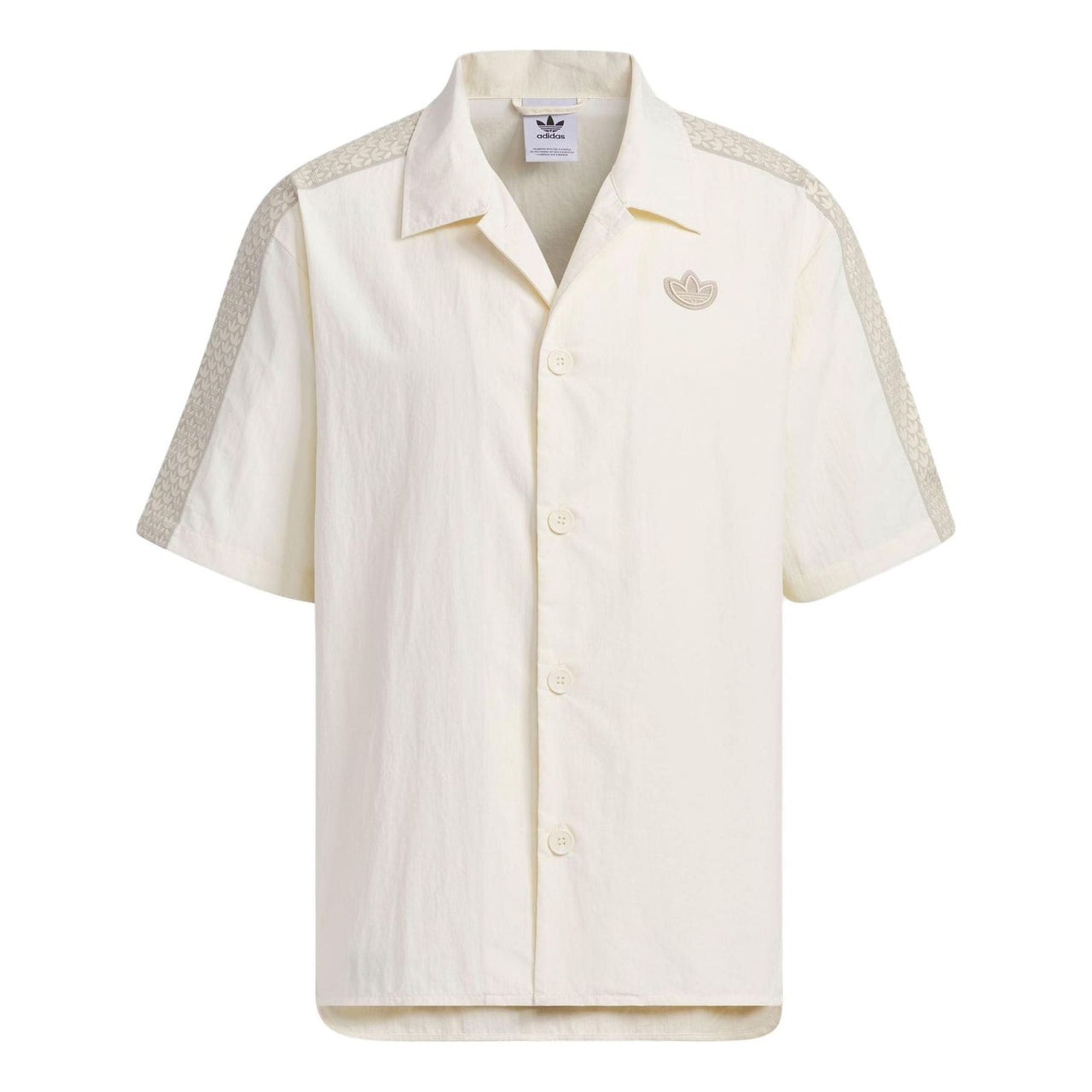adidas Monogram Shirt Logo Asia Sizing 'White' IN1032