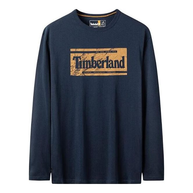 Timberland Brand Long Sleeve T-Shirt 'Navy' A2KNF-433