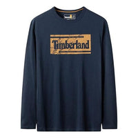 Timberland Brand Long Sleeve T-Shirt 'Navy' A2KNF-433
